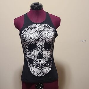 DOPE Black Graphic Tank Top